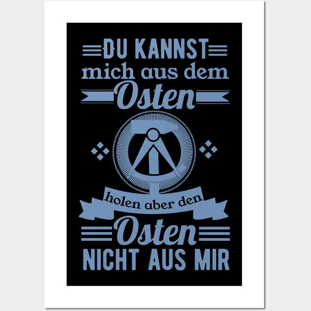 Ostdeutsch Ostalgie Stolzer Ostdeutscher DDR Wall Art by HBfunshirts